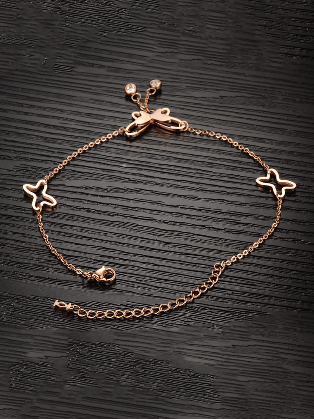 Yellow Chimes Anklets for Women Charm Hagging inter-linked Chain Style Chic Anklet for Women and Girls Valentine Gift for Girls