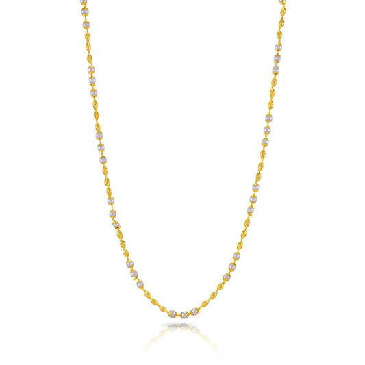 Yellow Chimes Classic Handmade Design Gold Plated Pearl Traditional Moti Mala Long Chain For Women & Girls