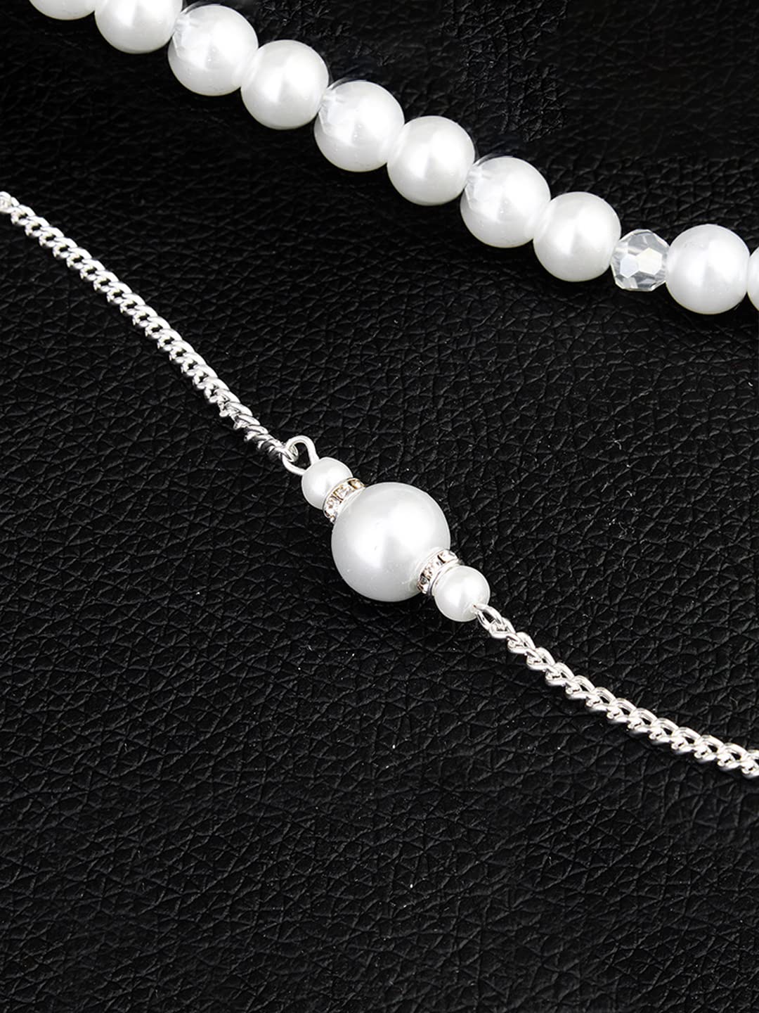 Teardrop Pearl Back Drop Lariat Bridal Necklace gold or silver chain