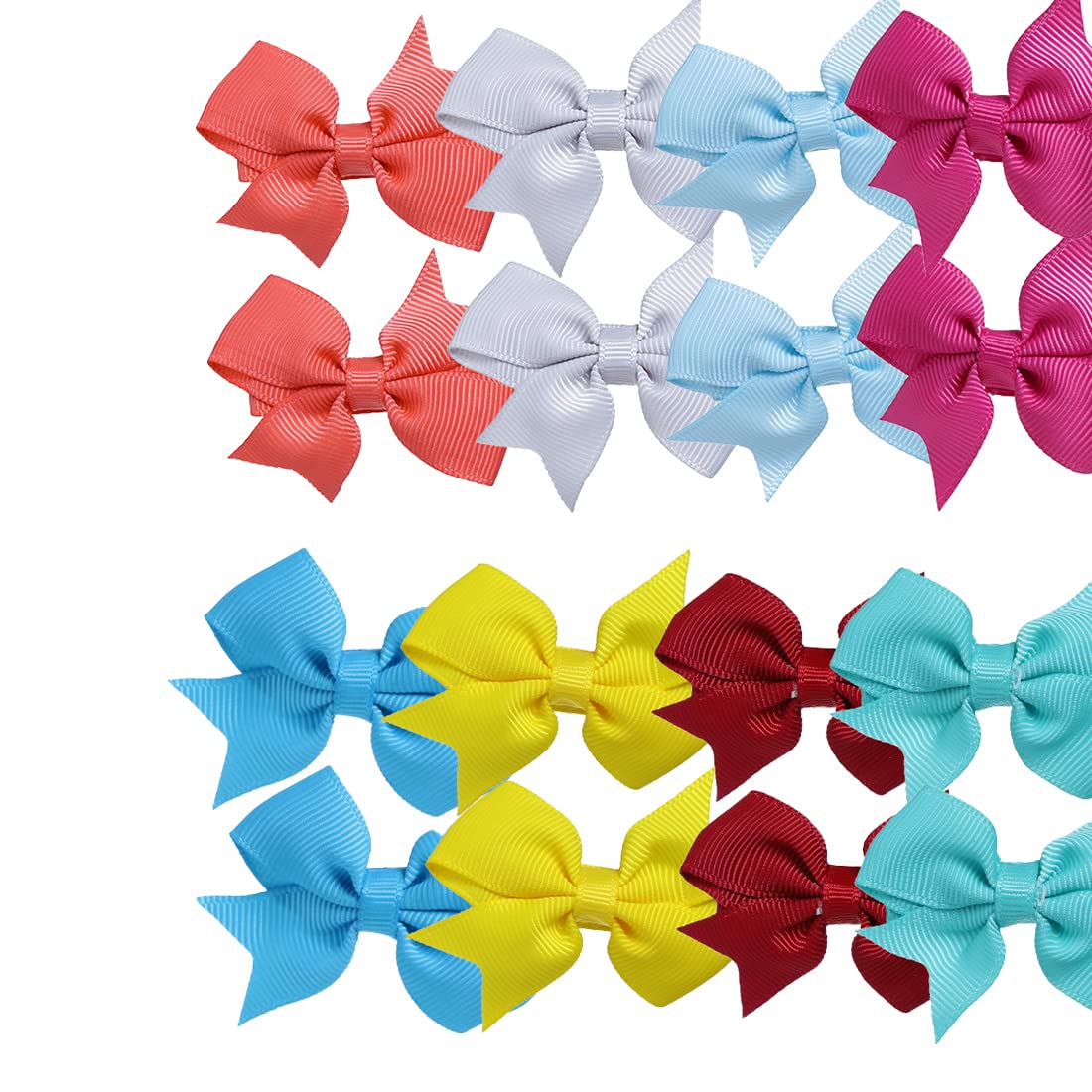 Melbees by Yellow Chimes Hair Clips for Girls Kids Hair Accessories for Girls Hair Clip Alligator Clips Set of 16 PCS Multicolor Cute Bow Hair Clips for Baby Girls Baby Hair Clips For Kids Toddlers