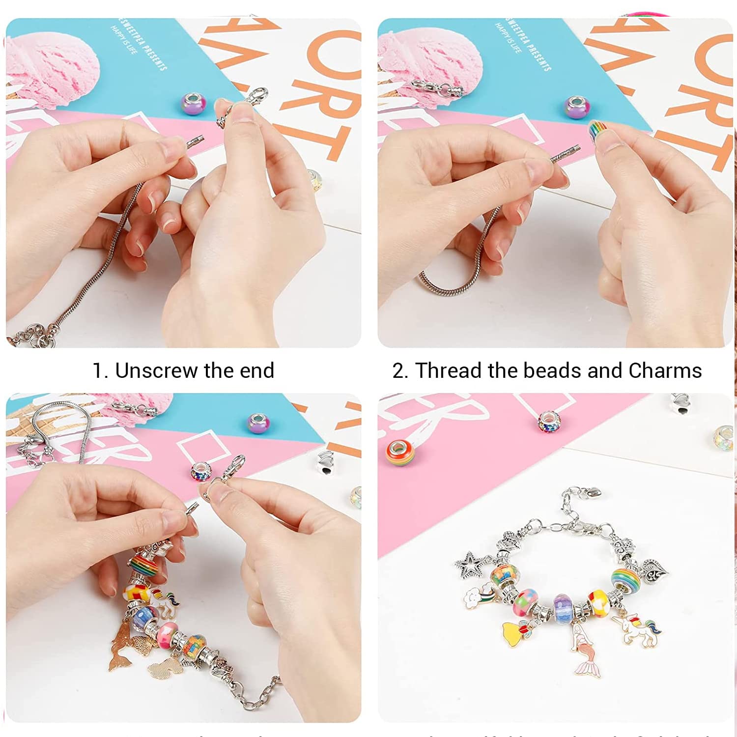 Lucky Charms Bracelet, Kawaii Bracelet, Cute Bracelet, Cereal, Food Bracelet,  Dessert, Polymer Clay, Bracelet - Etsy