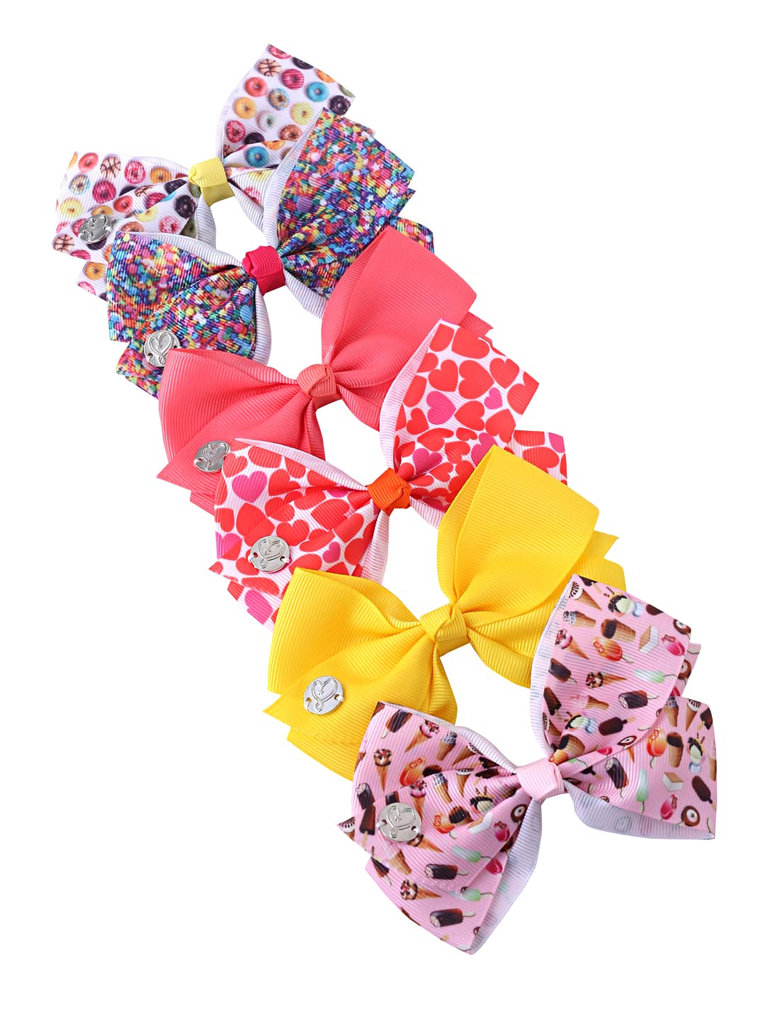 Melbees by Yellow Chimes Hair Clips for Girls Kids Hair Accessories for Girls Hair Clip Alligator Clips Set of 6 PCS Multicolor Cute Bow Hair Clips for Baby Girls Baby Hair Clips For Kids Toddlers