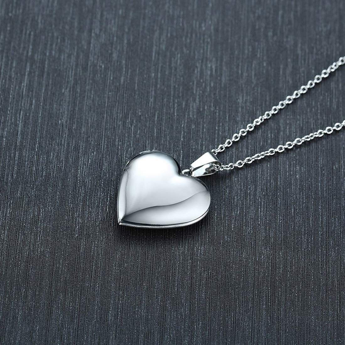 Yellow Chimes Pendant for Women Silver Plated Openable Heart Photo Frame Locket Gift Jewelry Pendant Necklace for Men and Women.