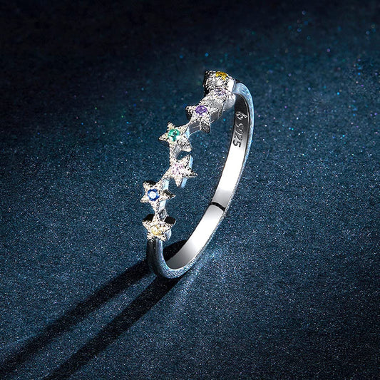 Yellow Chimes Rings for Women Classic 925 Sterling Silver Hallmark and Certified Purity Crystal Silver Rings for Women and Girls(Size US 6)