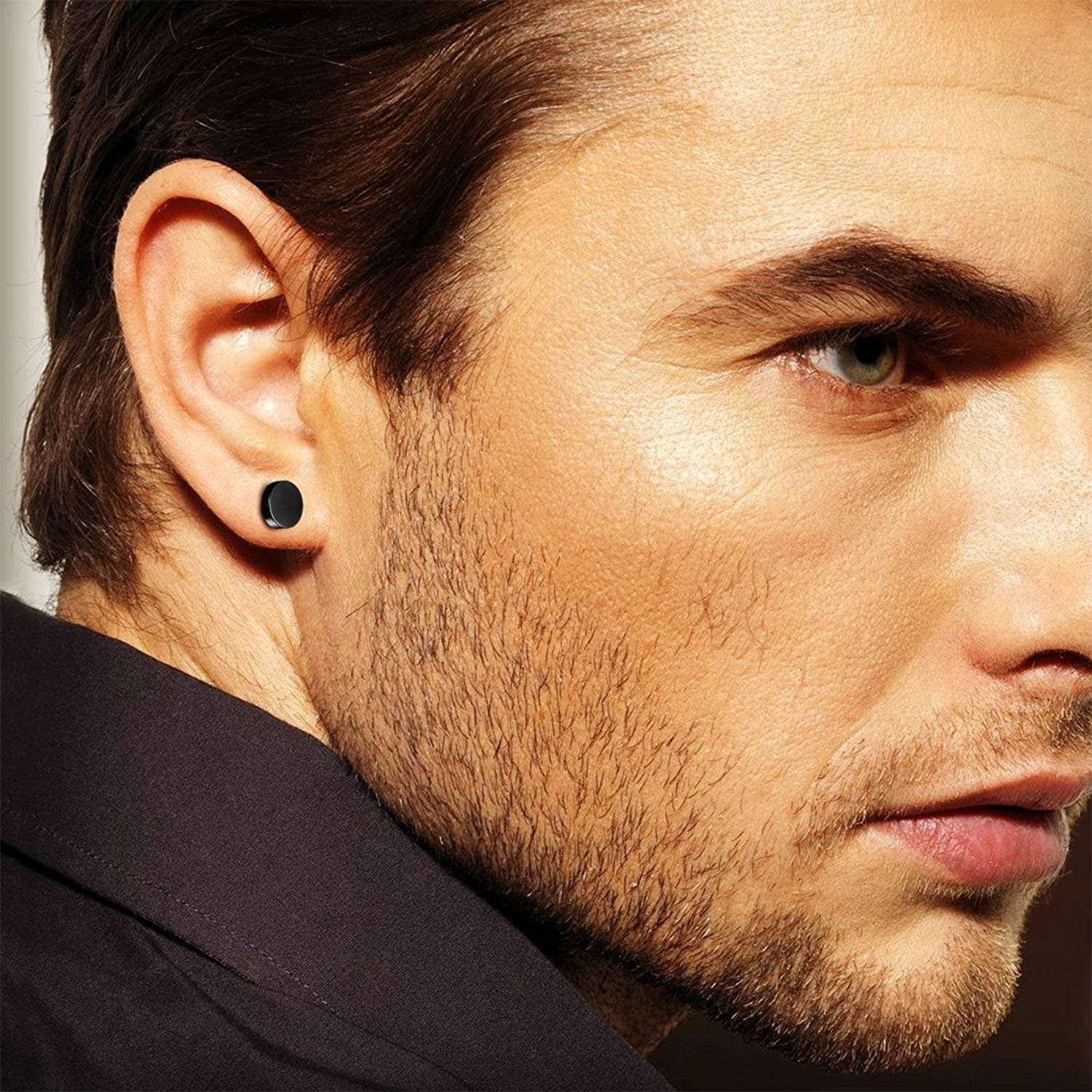 Men Women Stainless Steel Stud Earrings Magnetic Ear Plugs Non-Piercing  Clip On | eBay