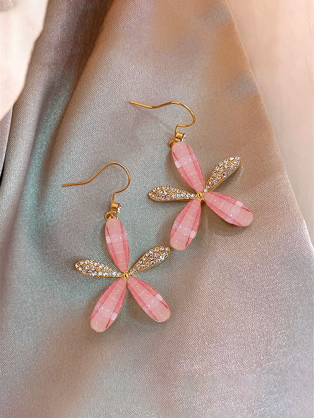 Chic Crystal Dangle Earrings For Women Fashionable Citrus, Rose Quartz, And  Gravel Charms De Evangeline Hooks Perfect Birthday Gift From Mkny, $0.71 |  DHgate.Com