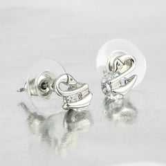 Yellow Chimes Moxie Collection Swan Silver Earrings for Women and Girls