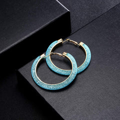Yellow Chimes Exclusive Crystal-Filled Stylish Fashion Hoops Earrings for Women and Girls