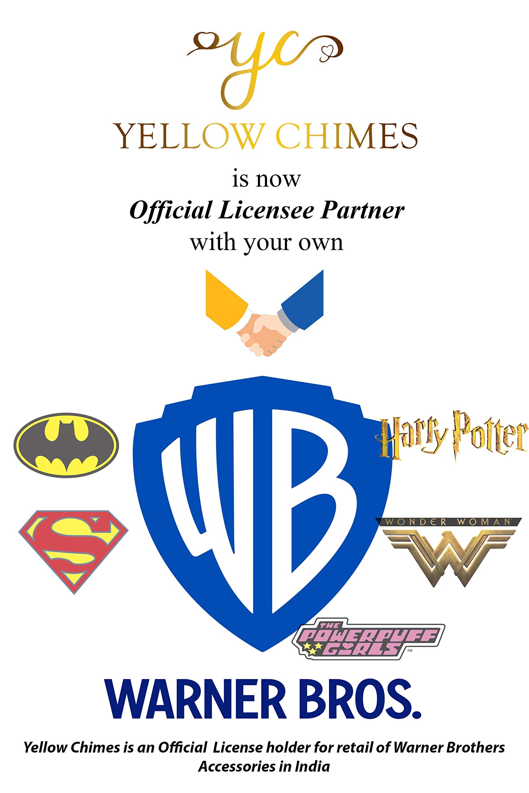 Yellow Chimes Pendant for Men Black Men Pendant Superman Warner Bros Super Hero Hollywood Style Chain Pendant for Boys and Men.